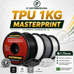 Filamentos para Impressora 3D em Maringá 2 Filamento TPU MasterPrint