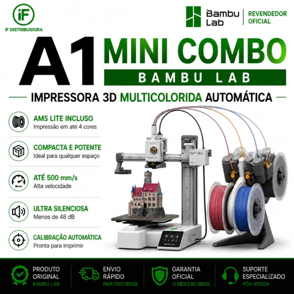 Impressora 3D Bambu Lab A1 Mini Combo Impressora 3D Bambu Lab A1 Mini Combo