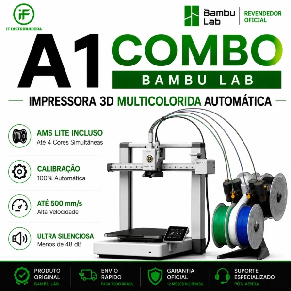 Impressora 3D Bambu Lab A1 Combo Impressora 3D Bambu Lab A1 Combo